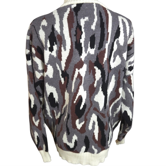 Janice Apparel Camouflage Cardigan Sweater - Picture 4 of 7